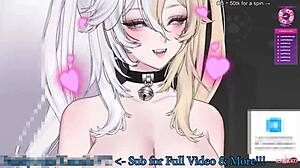 kanako the catgirl gets vibed and teased with loud asmr moans and squirts