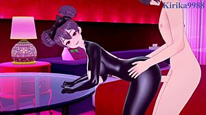 Bay and Quency have intense sex with escape queen in Goddess of Victory Nikke hentai 😍