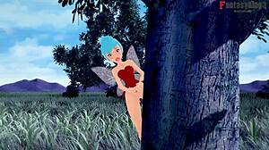 Tinker Bell grown up, fucked while fairy watches