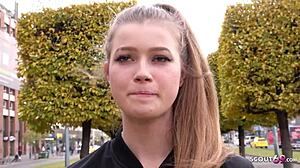 German Scout Picks Up Blonde Olivia Sparkle for Rough Fuck!