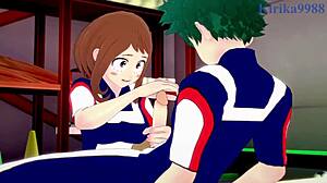 Ochako Uraraka And Izuku Midoriya Intense Sex - My Hero Academia Hentai