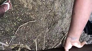 Nice fuck in woods with big cocks and asses