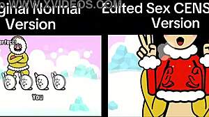 Side Of The Difference Of Rhythm Heaven Fever Original Normal Version Vs Sex Censored Version