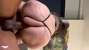 Double Fun with Homemade Deepthroat and Hairy Tattoo Action