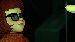 Velma gets bent over for intense doggystyle creampie