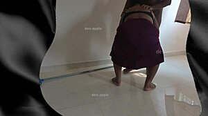 Tamil maid Sreelatha passionately sucks owner's cock in secret