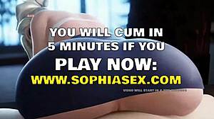 damn, i'm so into this big ass overwatch 3d hentai chick right now