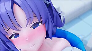 Yuuka has a forbidden romance with her teacher in this anime3d porn