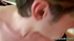 Gay Teens Bite Necks During Intense First Time Sex