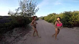 Woman seeks help on beach by offering public assistance