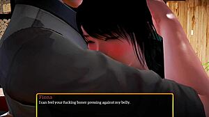 Intense teen redhead with small tits