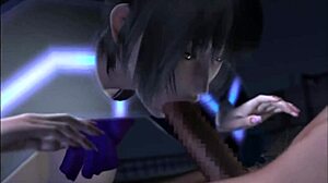 I watch the big boob maid get bent over in doggystyle by the boss in this hentai 3D.