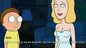 Rick and Morty parody with Beth TTS and AI speech generator