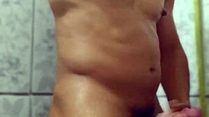 Hot Gay Fucking In The Bathroom With Masturbation And Fetish Play