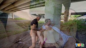 blonde teen 18+ cameron mynx getting fucked outdoors in doggystyle... what a view!