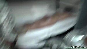 Naked in army hazing, showering turns into gay fucking 😈