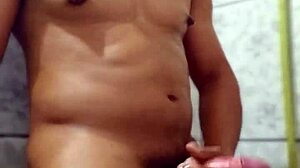 Hot Gay Fucking In The Bathroom With Masturbation And Fetish Play