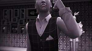 SimxStory - 3D Cartoon Cum in Mouth Action