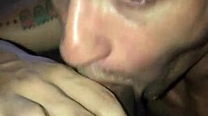 Melania Feels Intense Pleasure Sucking Black Delivery Guy's Big Cock Outdoors