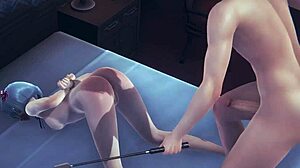 re zero hentai with rem in intense japanese anime banging