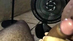 Melania Feels Intense Pleasure Sucking Black Delivery Guy's Big Cock Outdoors