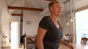 After a long walk, my dirty wife craves intense fucking in our new house.