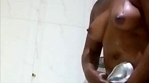 Check out my girlfriend’s fine body in shower cam!