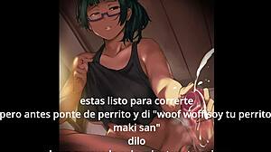 maki zenin dominates femboy sissy with joi commands