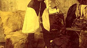 Vintage erotic drawing from antique anime hentai collection.