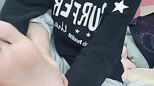 Slim gay teen passionately sucks his sexy feet in foot fetish ecstasy.