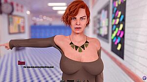 Hot horny teacher giving me handjob after giving foot massage - 3d hentai animated porn - life in santa county