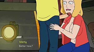 Rick and Morty parody with Beth TTS and AI speech generator