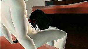 Animated Model Katsumiamane in Erotic Hentai Hardcore Scene