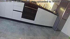 Cheating wife fucks neighbor in kitchen! 🍑