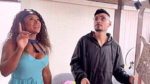 Ebony Brazilian Boss Gives Tight Pussy to Hung Employee