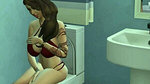 Pissing on stepmother's mouth in indian hentai cartoon