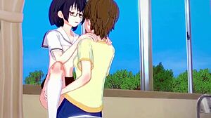 Kasumi nomura, olivia, and chisato higuchi engage in intense futanari lesbian sex with creampie.