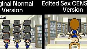 Side Of The Difference Of Rhythm Heaven Fever Original Normal Version Vs Sex Censored Version