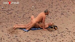 Watch this: 'Is that older guy really fucking the hot milf on the beach?' Voyeur catches passionate action
