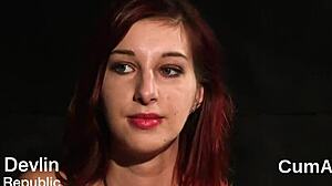 Naughty Model Swallows Every Drop of Cum