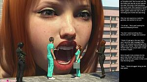 Big apple small 18+ gesture episode 31 in 3D comics and cartoon sex.