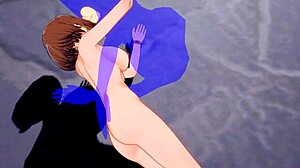 my hero academia hentai - uraraka giving armpitjob and blowjob - japanese asian manga anime game porn