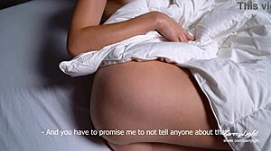 hey, please don’t cum inside, my husband might walk in, but this cheating step mom got creampied anyway!