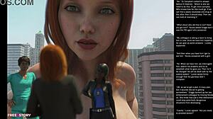 Big apple small 18+ gesture episode 31 in 3D comics and cartoon sex.