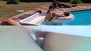 more than he can chew with that mature russian cougar's shaved pussy