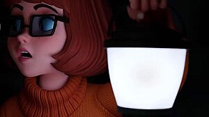 Velma gets bent over for intense doggystyle creampie