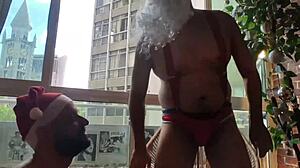 Secret Christmas orgy unleashes Peruvian and Brazilian studs. Monster cocks bang in festive gangbang ho ho ho!