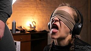 Sloppy wet mommy gets licked in a wild taste game