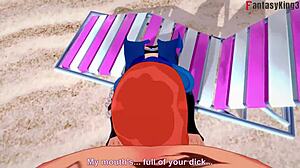 Yae Miko Bikini Sex On Beach Pov.