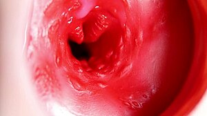 this beautiful pussy is pulsating and squeezing my cock camera inside the hole